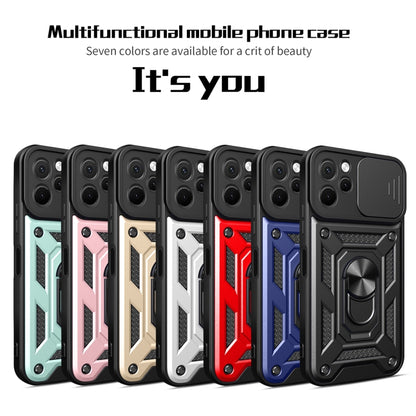 For Huawei nova Y61 Sliding Camera Cover Design TPU+PC Phone Case(Silver) - Huawei Cases by buy2fix | Online Shopping UK | buy2fix