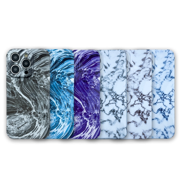 For iPhone XS / X Marble Pattern Phone Case(Black White) - More iPhone Cases by buy2fix | Online Shopping UK | buy2fix