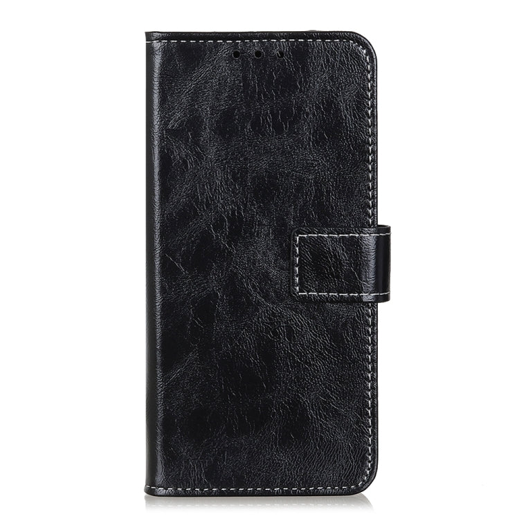 For Xiaomi Poco F5 Pro/Redmi K60/K60 Pro Retro Crazy Horse Texture Horizontal Flip Leather Phone Case(Black) - Xiaomi Cases by buy2fix | Online Shopping UK | buy2fix