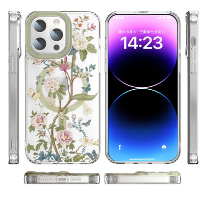 For iPhone 12 Pro MagSafe Magnetic TPU Phone Case(Blue Hydrangea Ball) - iPhone 12 / 12 Pro Cases by buy2fix | Online Shopping UK | buy2fix