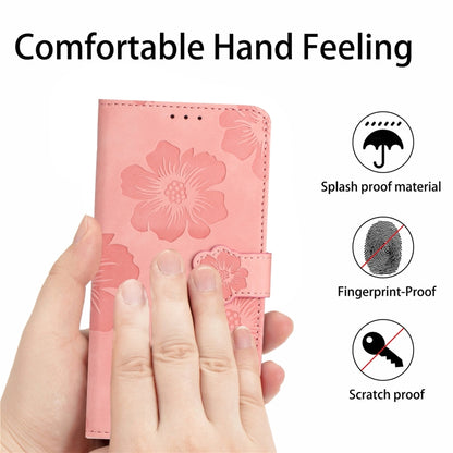 For Xiaomi Redmi Note 11 Pro 5G Global Flower Embossing Pattern Leather Phone Case(Pink) - Redmi Note 11 Pro Case by buy2fix | Online Shopping UK | buy2fix