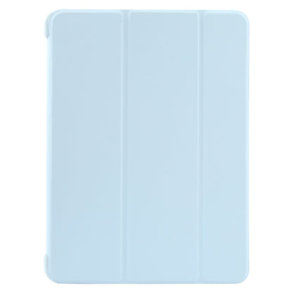 For iPad 10.9 2022 / Air 5 / Air 4 GEBEI 3-folding Holder Shockproof Flip Leather Tablet Case(Sky Blue) - iPad 10th Gen 10.9 Cases by GEBEI | Online Shopping UK | buy2fix