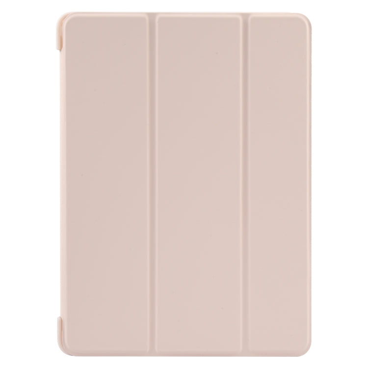 For iPad 9.7 2018 & 2017 / Air / Air2 GEBEI 3-folding Holder Shockproof Flip Leather Tablet Case(Pink) - iPad 9.7 (2018) & (2017) Cases by GEBEI | Online Shopping UK | buy2fix
