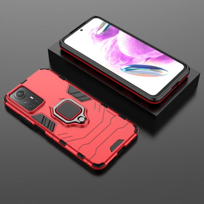 For Xiaomi Redmi Note 12S 4G Magnetic Ring Holder PC + TPU Phone Case(Red) - Xiaomi Cases by buy2fix | Online Shopping UK | buy2fix