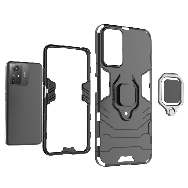 For Xiaomi Redmi Note 12S 4G Magnetic Ring Holder PC + TPU Phone Case(Red) - Xiaomi Cases by buy2fix | Online Shopping UK | buy2fix