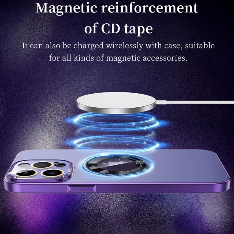 For iPhone 14 Pro Max CD Texture MagSafe Magnetic Phone Case(Sierra Blue) - iPhone 14 Pro Max Cases by buy2fix | Online Shopping UK | buy2fix