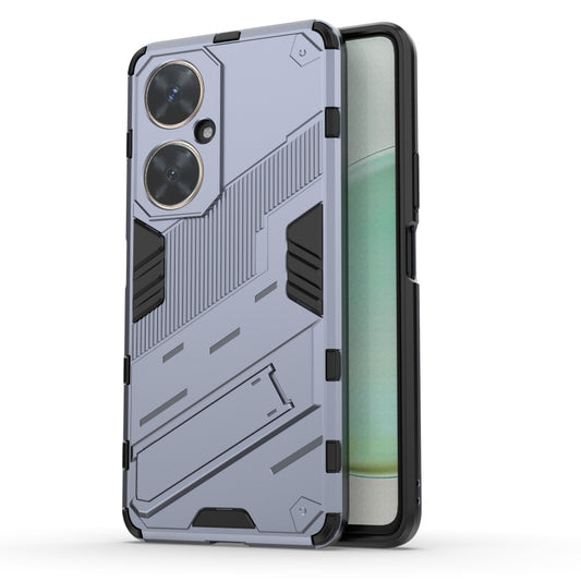 For Huawei nova 11i 4G Punk Armor 2 in 1 PC + TPU Phone Case with Holder(Grey) - Huawei Cases by buy2fix | Online Shopping UK | buy2fix