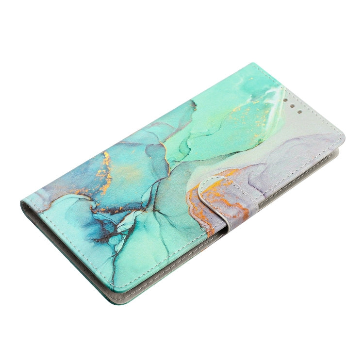 For OnePlus Nord CE 3 Lite 5G Colored Drawing Leather Phone Case(Green Marble) - OnePlus Cases by buy2fix | Online Shopping UK | buy2fix