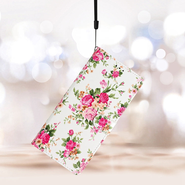 For OnePlus Nord CE 3 Lite 5G Colored Drawing Leather Phone Case(Peonies) - OnePlus Cases by buy2fix | Online Shopping UK | buy2fix