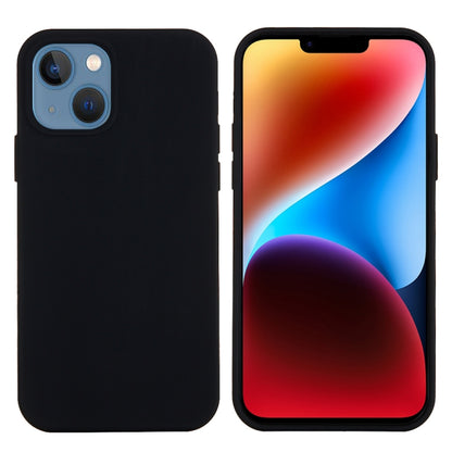 For iPhone 15 Plus Solid Color Silicone Phone Case(Black) - iPhone 15 Plus Cases by buy2fix | Online Shopping UK | buy2fix