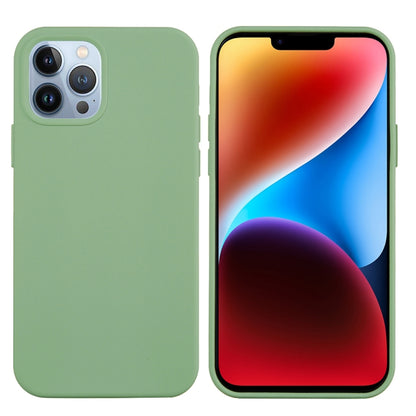 For iPhone 15 Pro Solid Color Silicone Phone Case(Mint Green) - iPhone 15 Pro Cases by buy2fix | Online Shopping UK | buy2fix