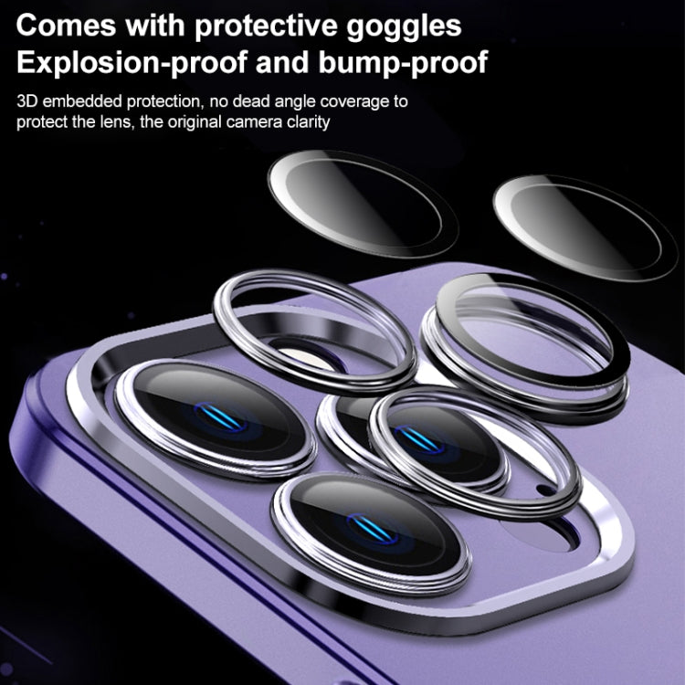 For iPhone 12 Frosted Metal Material Phone Case with Lens Protection(Dark Blue) - iPhone 12 / 12 Pro Cases by buy2fix | Online Shopping UK | buy2fix