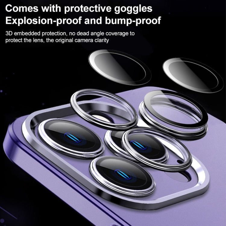 For iPhone 13 Pro Max Frosted Metal Material Phone Case with Lens Protection(Black) - iPhone 13 Pro Max Cases by buy2fix | Online Shopping UK | buy2fix