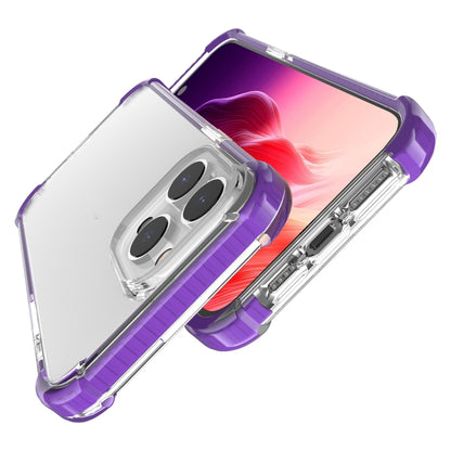 For iPhone 15 Pro Four-corner Shockproof TPU + Acrylic Phone Case(Purple) - iPhone 15 Pro Cases by buy2fix | Online Shopping UK | buy2fix