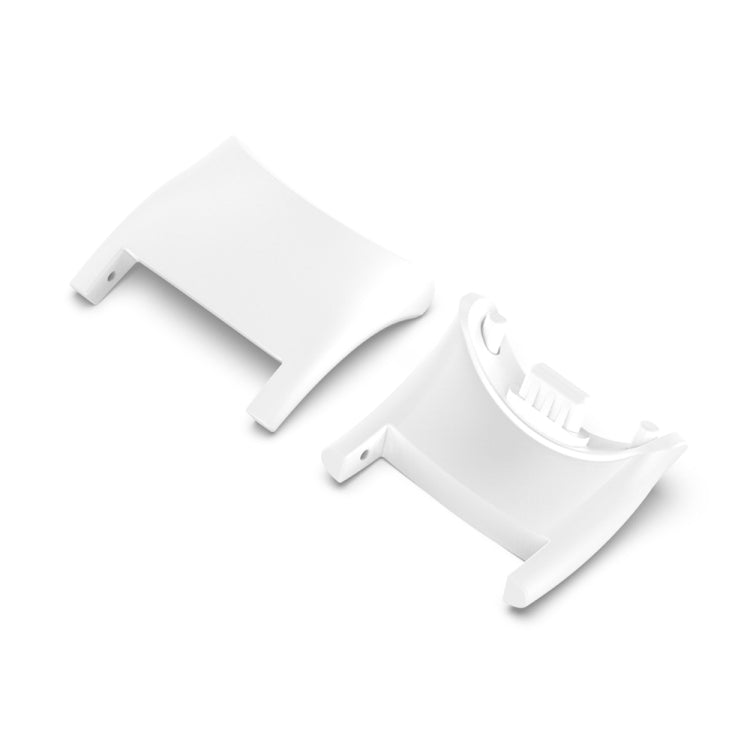 For Xiaomi Mi Band 8 1 Pair  PC Plastic Watch Band Connector(White) - For Xiaomi by buy2fix | Online Shopping UK | buy2fix