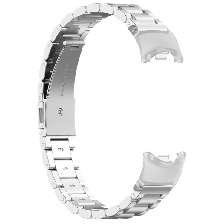 For Xiaomi Mi Band 8 1 Pair  PC Plastic Watch Band Connector(Transparent White) - For Xiaomi by buy2fix | Online Shopping UK | buy2fix