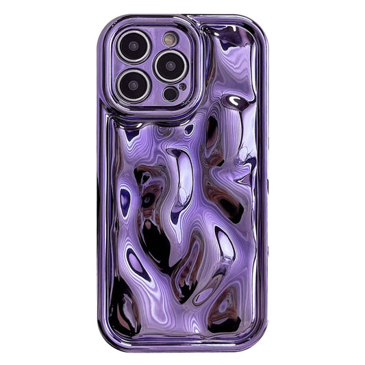 For iPhone 12 Pro Max Electroplating Meteorite Texture TPU Phone Case(Purple) - iPhone 12 Pro Max Cases by buy2fix | Online Shopping UK | buy2fix