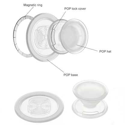 MagSafe Magnetic Phone Holder(Transparent) - Hand-Sticking Bracket by buy2fix | Online Shopping UK | buy2fix