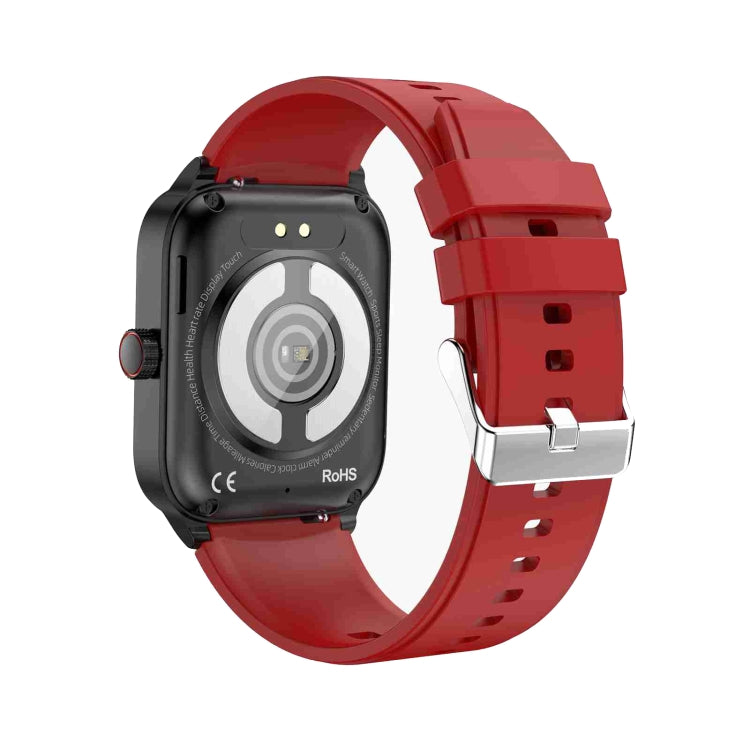 ET540 1.91 inch IP67 Waterproof Silicone Band Smart Watch, Support ECG / Non-invasive Blood Glucose Measurement(Red) - Smart Watches by buy2fix | Online Shopping UK | buy2fix