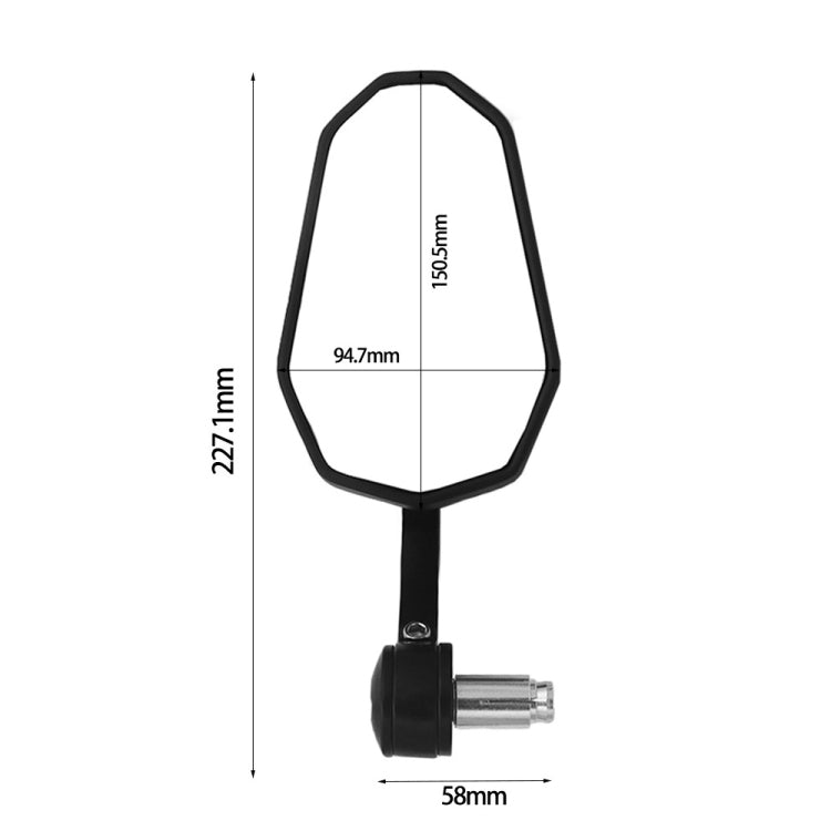 SF-172 Motorcycle Electric Vehicle Modified Handle Rearview Mirror - Side Mirrors by buy2fix | Online Shopping UK | buy2fix