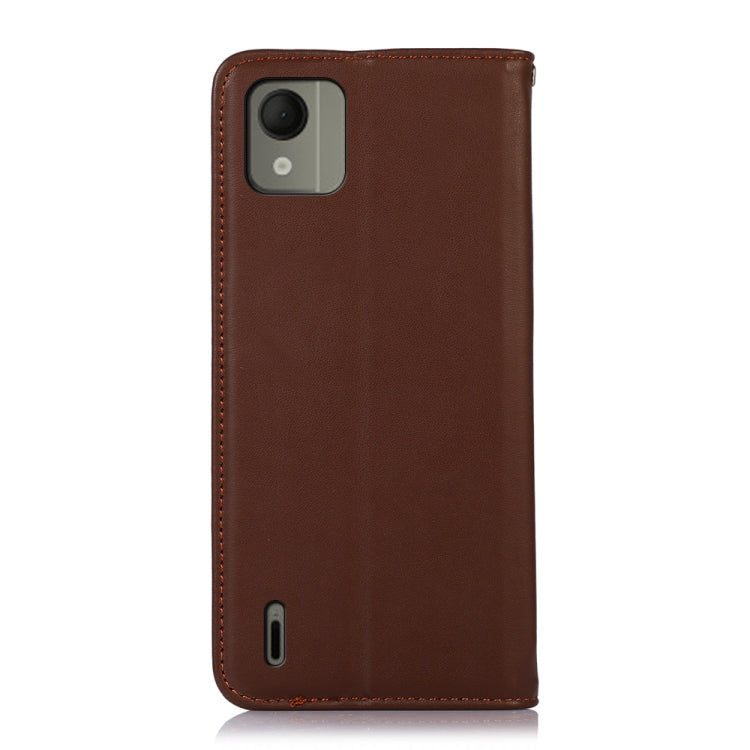 For Nokia C110 KHAZNEH Nappa Top Layer Cowhide Leather Phone Case(Brown) - Nokia Cases by buy2fix | Online Shopping UK | buy2fix