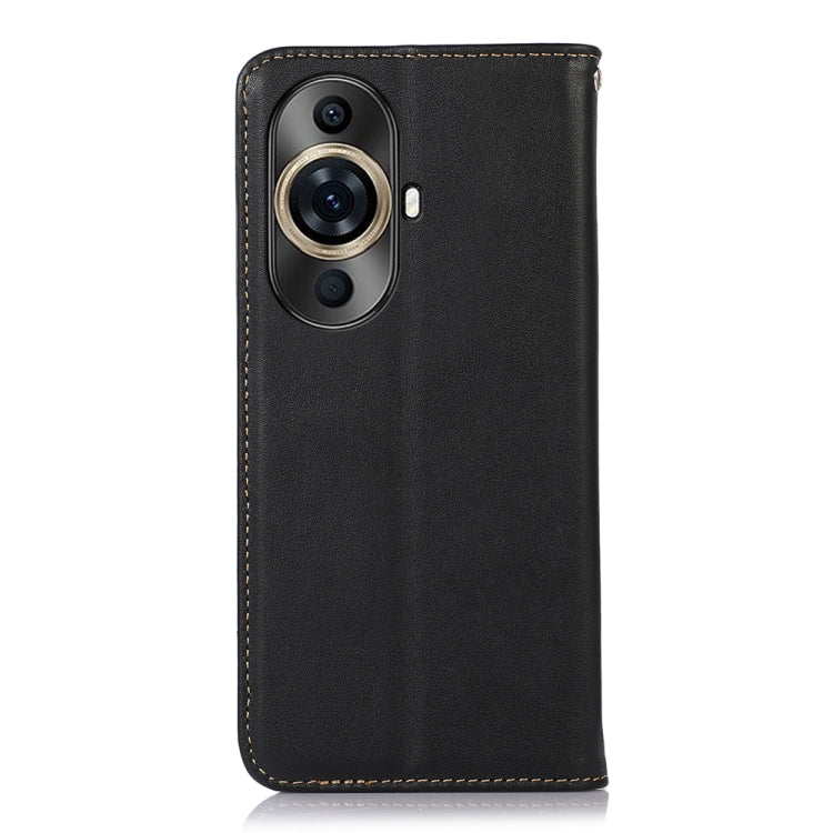 For Huawei Nova 11 Pro / 11 Ultra KHAZNEH Nappa Top Layer Cowhide Leather Phone Case(Black) - Huawei Cases by buy2fix | Online Shopping UK | buy2fix