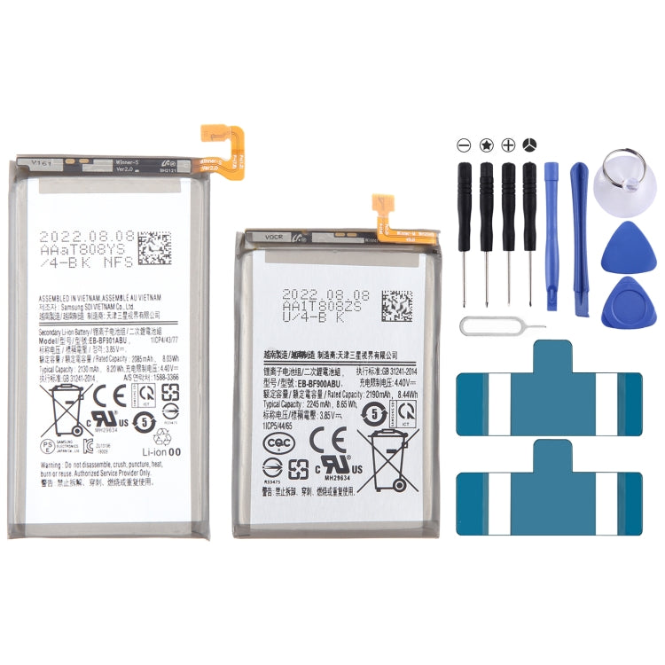 EB-BF900ABU EB-BF901ABU 1 Pair 2245mAh 2130mAh Battery Replacement For Samsung Galaxy Fold 5G / Fold SM-F900F - For Samsung by buy2fix | Online Shopping UK | buy2fix