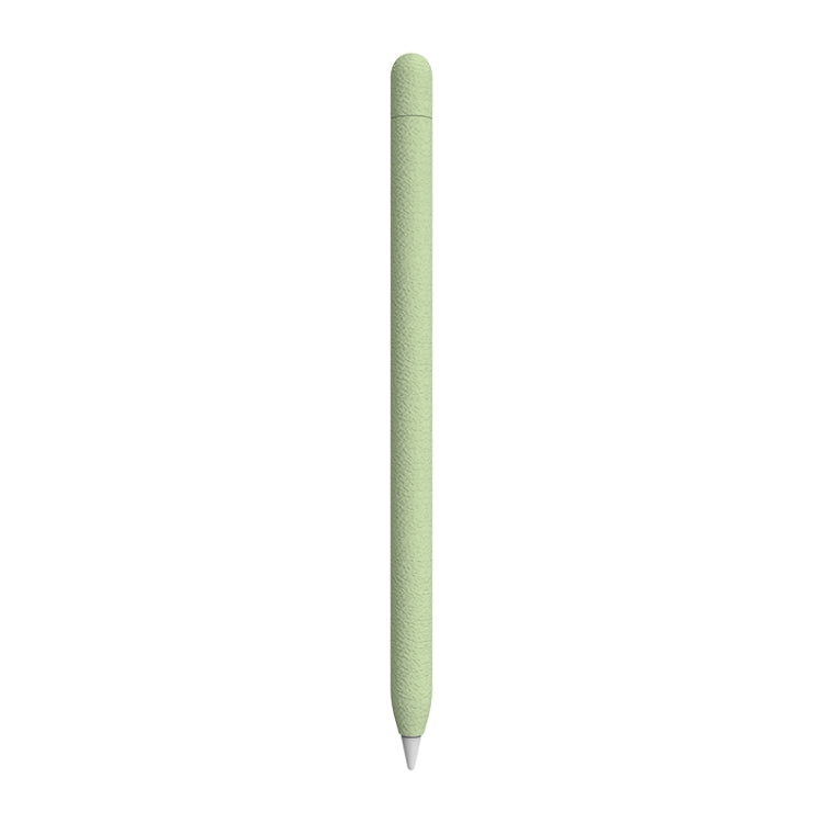 For Apple Pencil 1 LOVE MEI Frosted Leather Texture Silicone Protective Pen Case(Green) - Pencil Accessories by LOVE MEI | Online Shopping UK | buy2fix