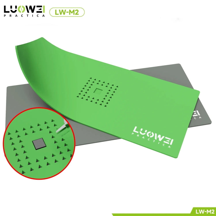 Luowei LW-M2 Multi-function Microscope Repair Silicone Pad Tin Planting Platform(Green) - Working Mat by buy2fix | Online Shopping UK | buy2fix