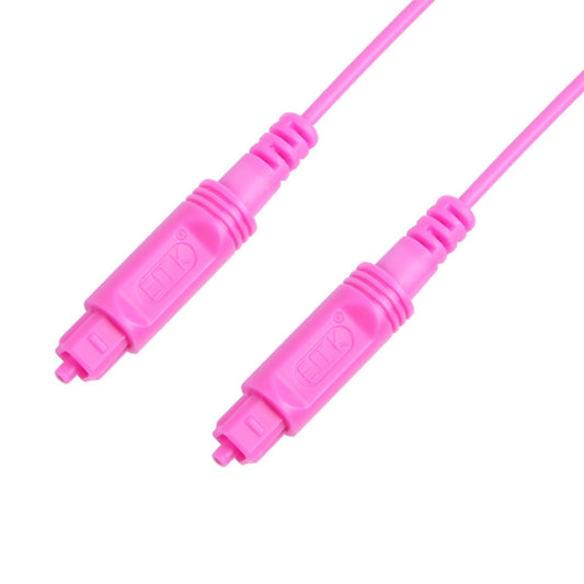 1m EMK OD2.2mm Digital Audio Optical Fiber Cable Plastic Speaker Balance Cable(Pink) - Audio Optical Cables by EMK | Online Shopping UK | buy2fix