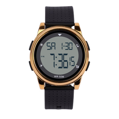 SPOVAN S100 Men Outdoor Multifunctional Waterproof Electronic Watch(Gold) - LED Digital Watches by SPOVAN | Online Shopping UK | buy2fix