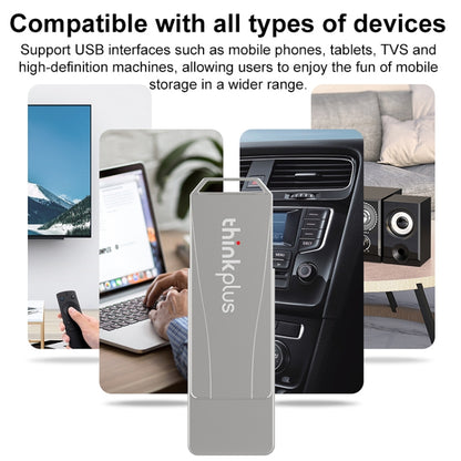 Lenovo Thinkplus USB 3.0 Rotating Flash Drive, Memory:128GB(Silver) - USB Flash Drives by Lenovo | Online Shopping UK | buy2fix