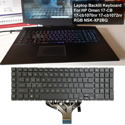 For HP Omen 17-CB US Version Laptop Backlight Keyboard - HP Spare Parts by buy2fix | Online Shopping UK | buy2fix