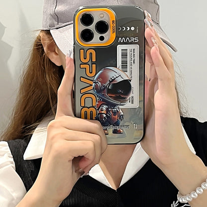 For iPhone 15 Pro Max Astronaut Pattern PC Phone Case(Black Panda) - iPhone 15 Pro Max Cases by buy2fix | Online Shopping UK | buy2fix