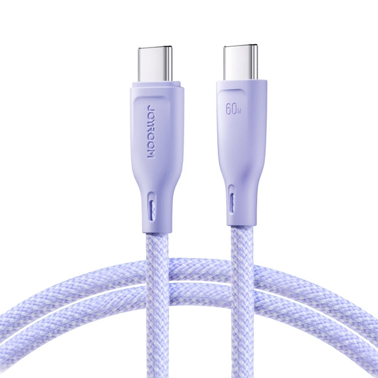 JOYROOM SA34-CC3 60W USB-C/Type-C to USB-C/Type-C Fast Charge Data Cable, Length: 1m(Purple) - USB-C & Type-C Cable by JOYROOM | Online Shopping UK | buy2fix