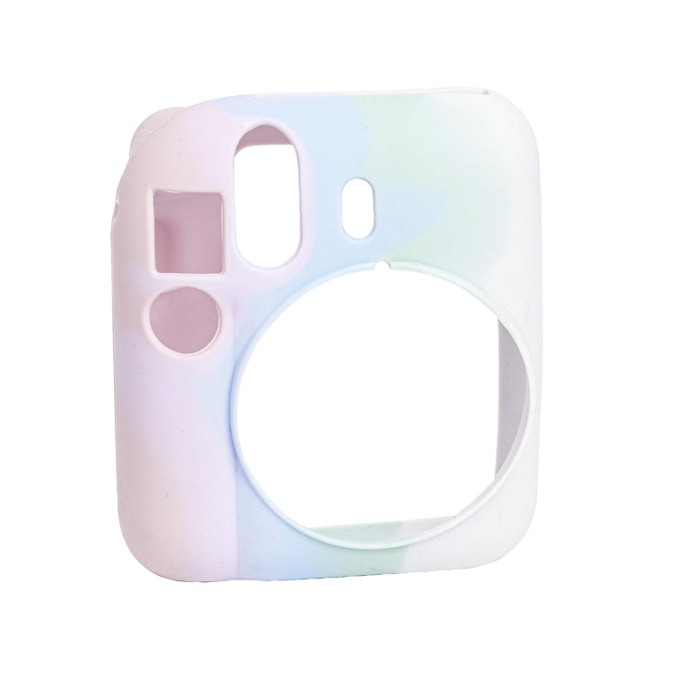 For FUJIFILM instax mini 12 Soft Silicone Camera Protective Case(Pink Blue White) - Protective Case by buy2fix | Online Shopping UK | buy2fix