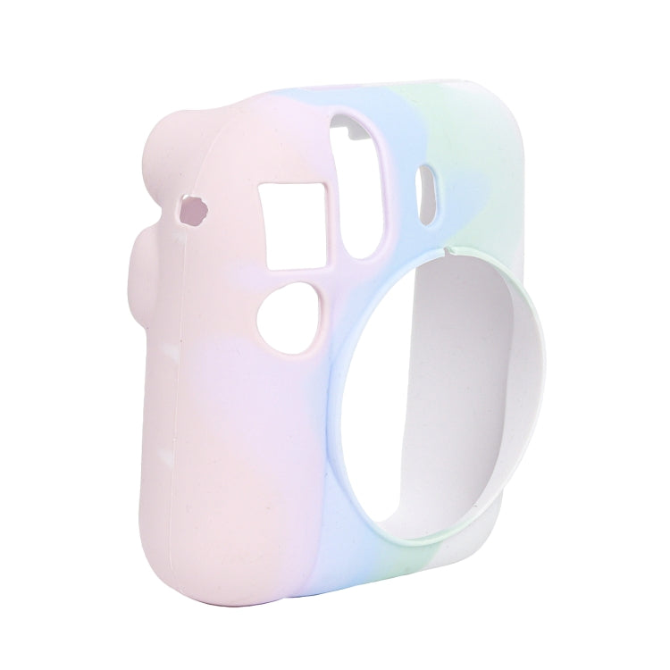 For FUJIFILM instax mini 12 Soft Silicone Camera Protective Case(Pink Blue White) - Protective Case by buy2fix | Online Shopping UK | buy2fix