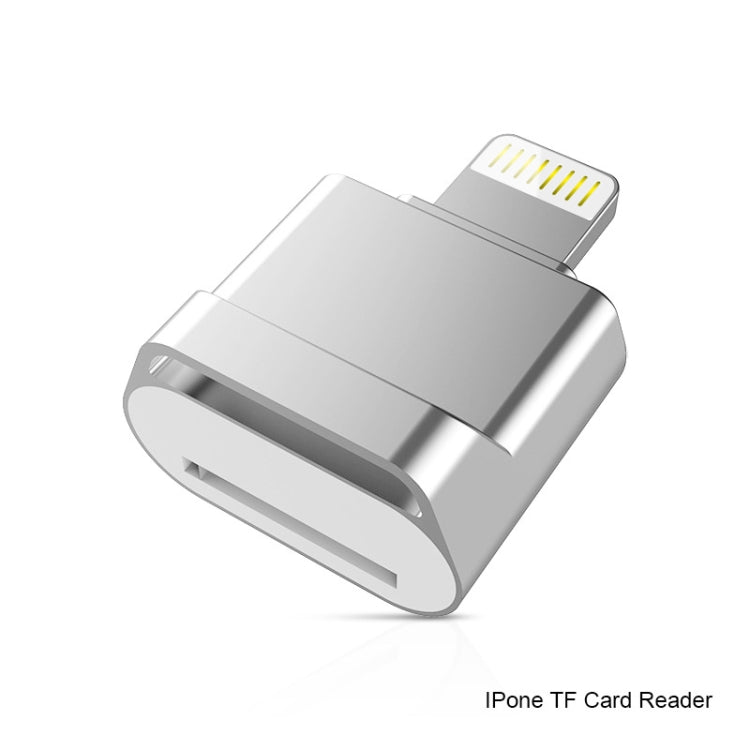 MicroDrive 8pin To TF Card Adapter Mini iPhone & iPad TF Card Reader, Capacity:32GB(Silver) -  by MICRODRIVE | Online Shopping UK | buy2fix