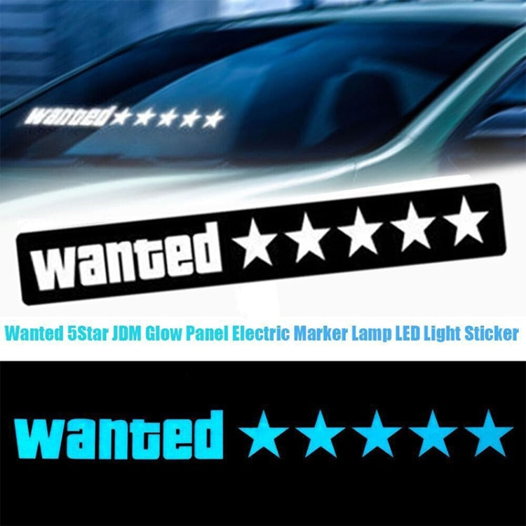 EL Luminous Car Stickers Cold Light Car Stickers Car Luminous Pattern Decoration(BYE BYE) - Decorative Sticker by buy2fix | Online Shopping UK | buy2fix