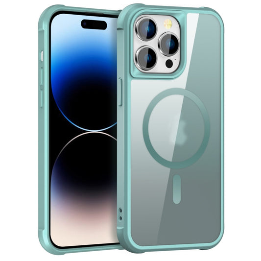 For iPhone 14 Pro Max MagSafe Magnetic Phone Case(Lake Blue) - iPhone 14 Pro Max Cases by buy2fix | Online Shopping UK | buy2fix