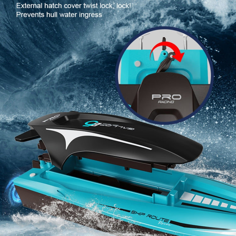 LS-XDU/RC B5 High Speed Remote Control Toy Boat with Colorful Light(Blue) - RC Boats by buy2fix | Online Shopping UK | buy2fix