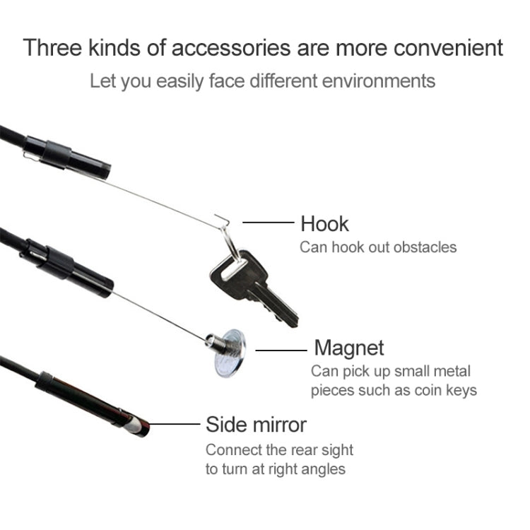 AN97 Waterproof Micro USB Endoscope Hard Tube Inspection Camera for Parts of OTG Function Android Mobile Phone, with 6 LEDs, Lens Diameter:8mm(Length: 1.5m) - Consumer Electronics by buy2fix | Online Shopping UK | buy2fix