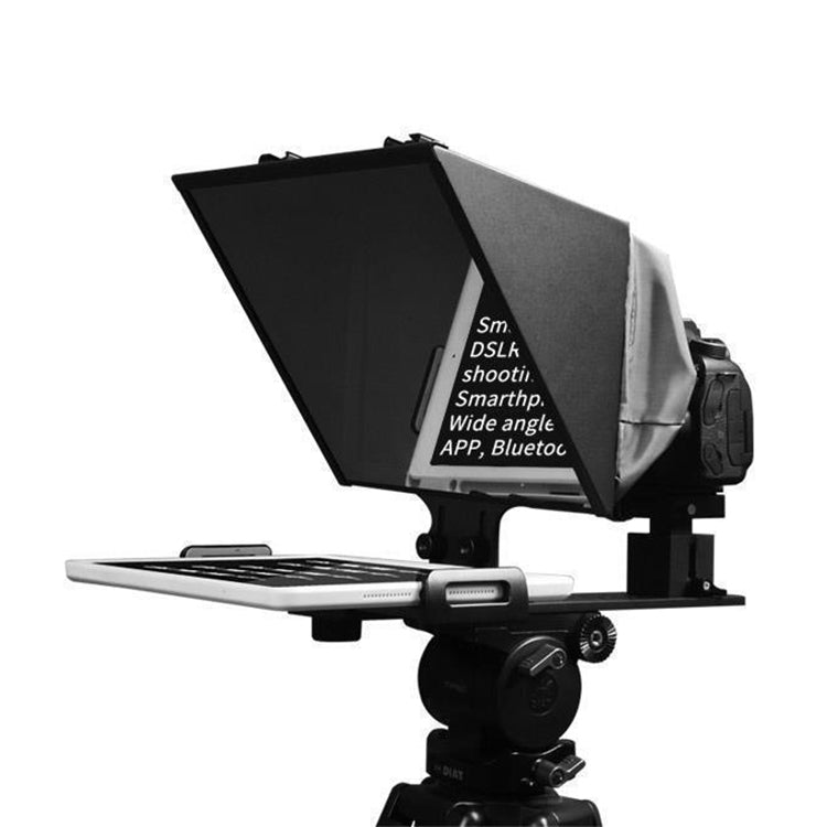 FEELWORLD TP13A Wide Angle Teleprompter for 11 inch Smartphones / Tablets Prompting Smartphone DSLR Recording APP Remote Control(Black) - Other Accessories by FEELWORLD | Online Shopping UK | buy2fix