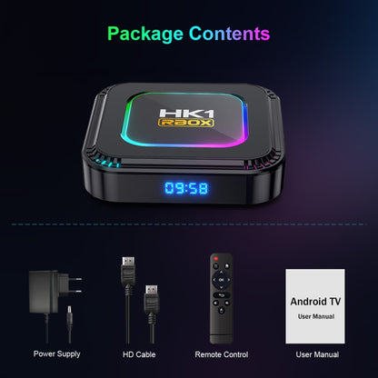 HK1 RBOX K8 8K Android 13.0 Smart TV Box with Remote Control, 4GB+64GB, RK3528 Quad-Core(EU Plug) - Others by buy2fix | Online Shopping UK | buy2fix