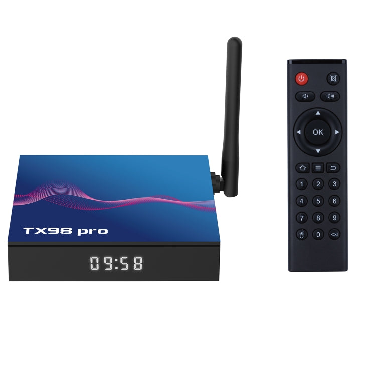 TX98 Pro 4K Ultra HD Android 12.0 Smart TV Box with Remote Control, 2GB+16GB, Allwinner H618 Quad-Core(UK Plug) - Others by buy2fix | Online Shopping UK | buy2fix