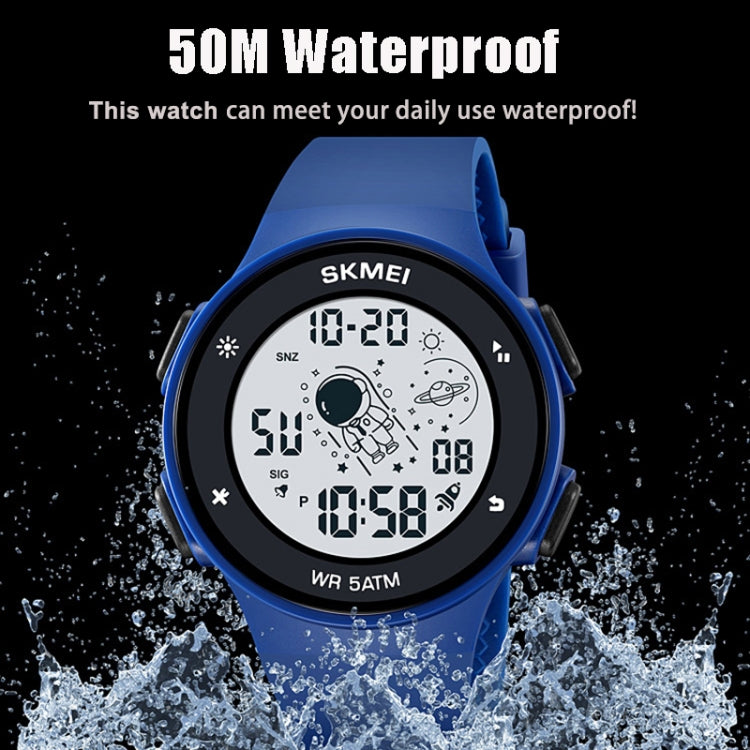 SKMEI 2068 Multifunctional Men 50M Waterproof Noctilucent Sports Digital Wrist Watch(Black) - Silicone Strap Watches by SKMEI | Online Shopping UK | buy2fix