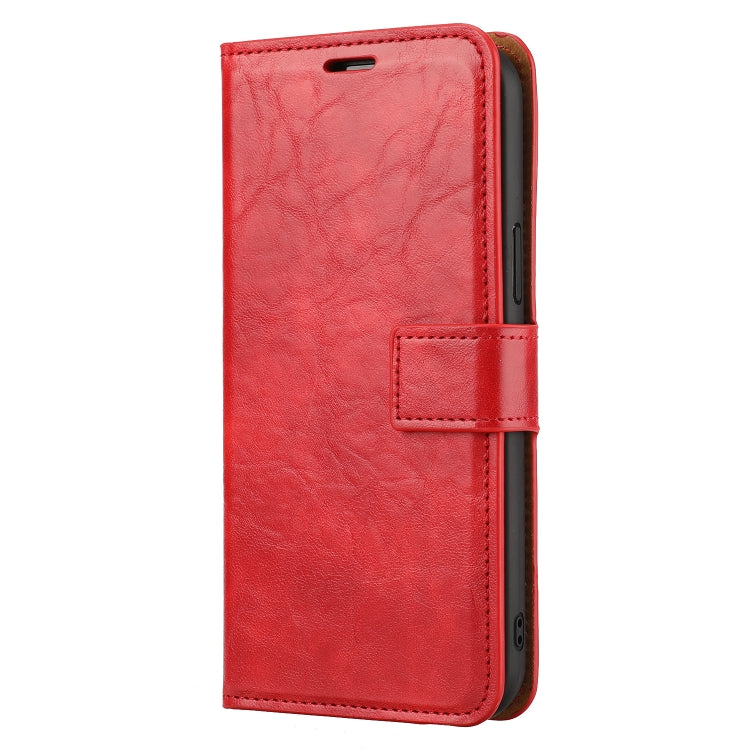 For iPhone 15 Pro Max Crazy Horse Texture Detachable Horizontal Flip PU Case(Red) - iPhone 15 Pro Max Cases by buy2fix | Online Shopping UK | buy2fix
