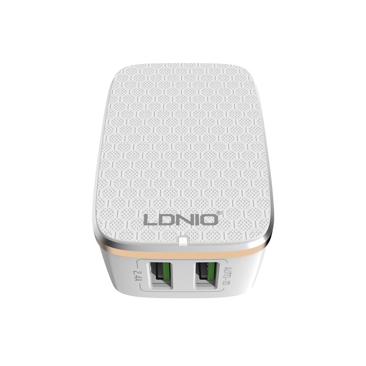 LDNIO A2204 2 in 1 12W Dual USB Interface Travel Charger Mobile Phone Charger with Type-C / USB-C Data Cable, AU Plug - USB Charger by LDNIO | Online Shopping UK | buy2fix