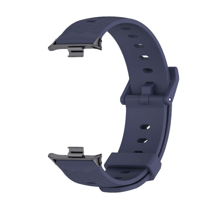 For Xiaomi Smart Band 9 Pro / 8 Pro Mijobs Honeycomb Texture Silicone Watch Band(Midnight Blue Black) - Watch Bands by MIJOBS | Online Shopping UK | buy2fix