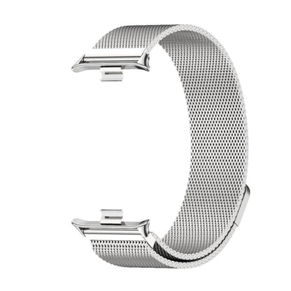 For Xiaomi Smart Band 9 Pro / 8 Pro Mijobs Milan Magnetic Stainless Steel Watch Band(Silver) - Watch Bands by MIJOBS | Online Shopping UK | buy2fix